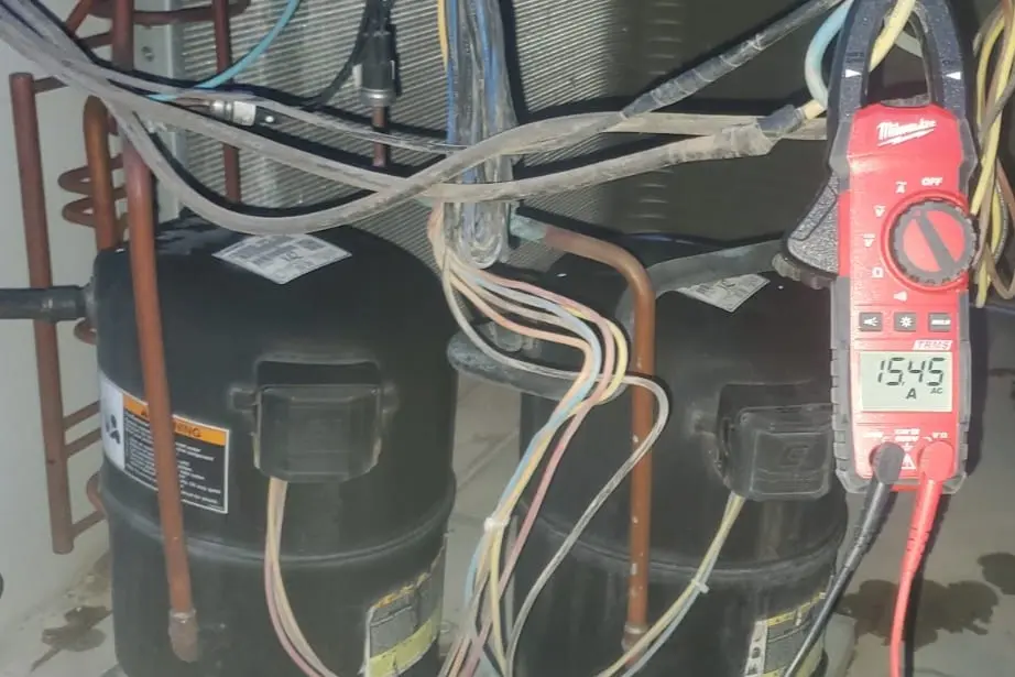 Medicion amperaje compresores