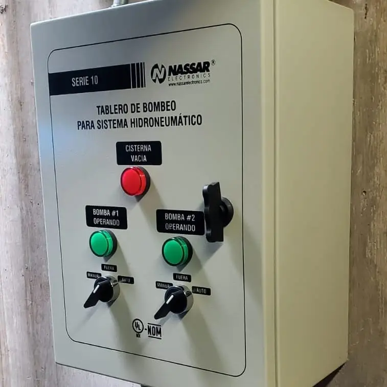 Instalación de tablero hidroneumático