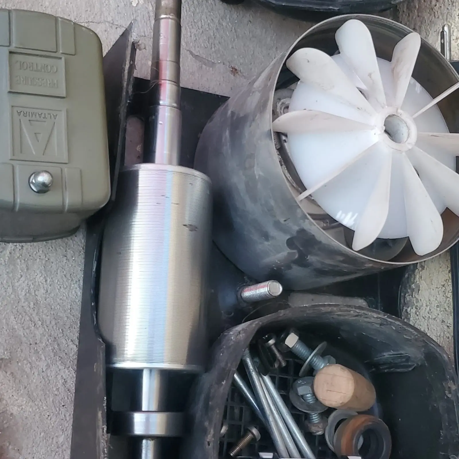 Rectificado de flecha, cambio de componentes internos